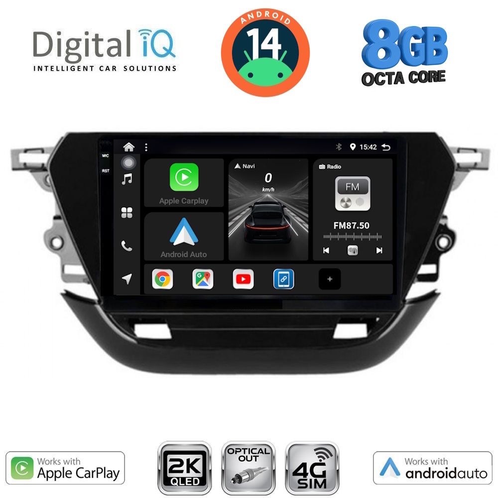 Βλησαρούλης Car Center - DIGITAL IQ BXK 20487_CPAA (9inc) MULTIMEDIA TABLET for OPEL CORSA F mod. 2021>