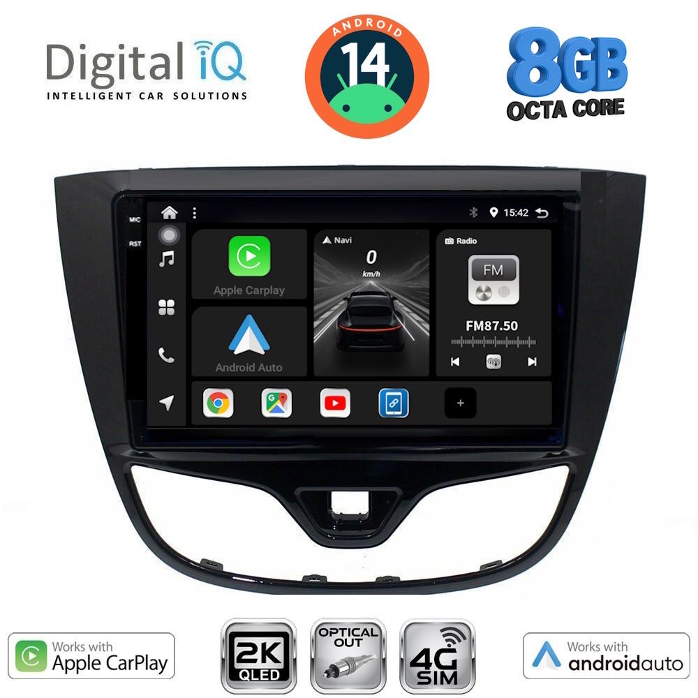 Βλησαρούλης Car Center - DIGITAL IQ BXK 20489_CPAA (10inc) MULTIMEDIA TABLET for OPEL KARL mod. 2014-2019