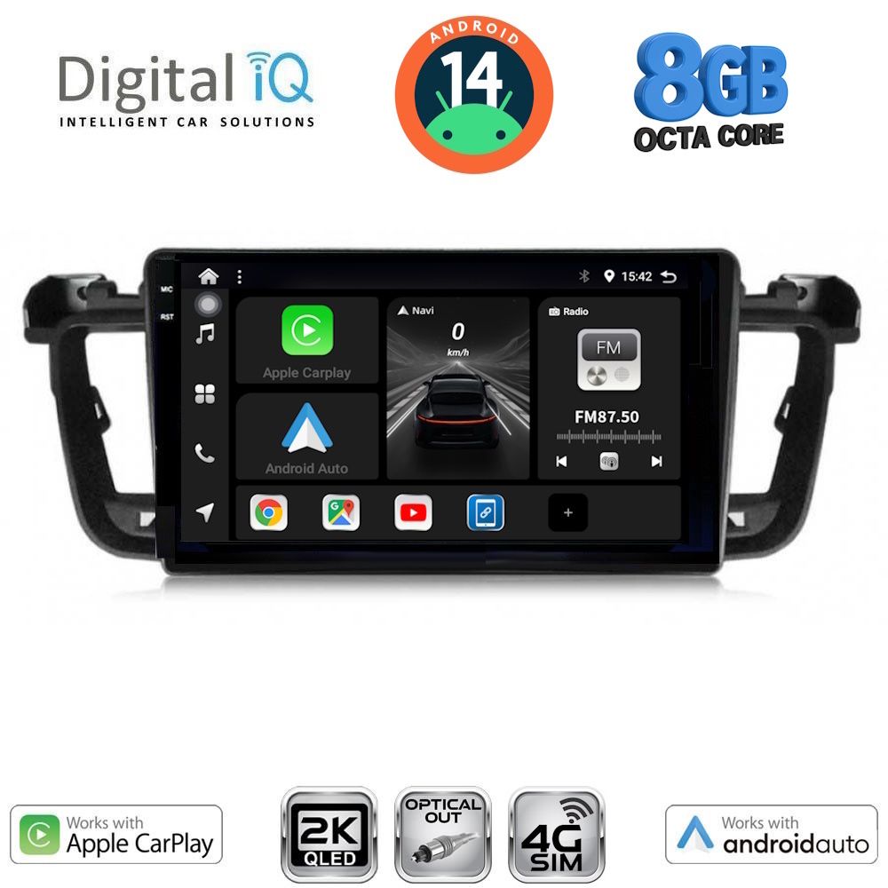 Βλησαρούλης Car Center - DIGITAL IQ BXK 20518_CPAA (9inc) MULTIMEDIA TABLET for PEUGEOT 508 mod. 2010-2016