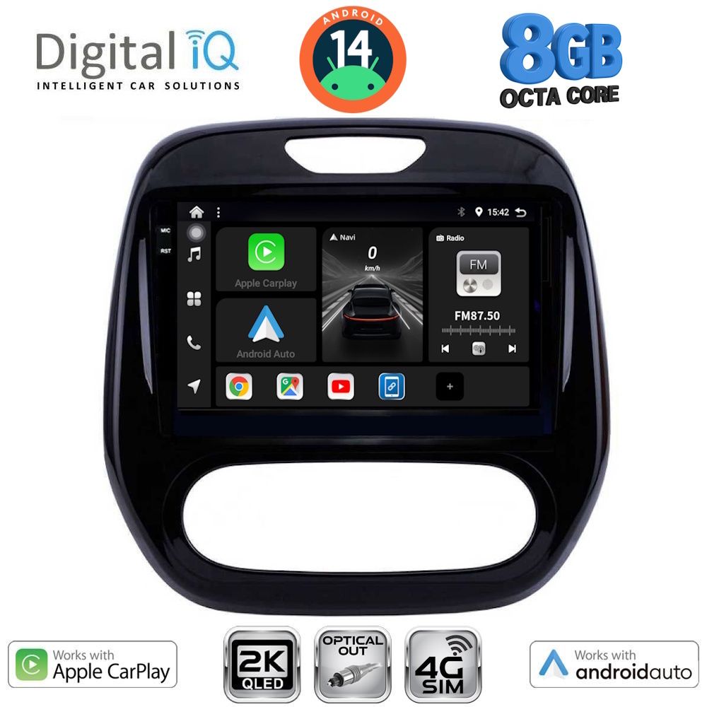 Βλησαρούλης Car Center - DIGITAL IQ BXK 20542_CPAA (9inc) MULTIMEDIA TABLET for RENAULT CAPTUR mod. 2013-2019