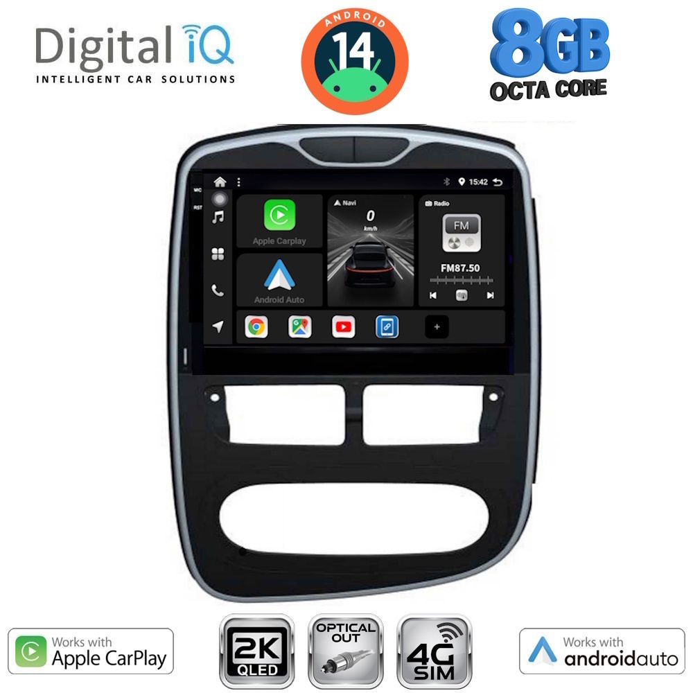 Βλησαρούλης Car Center - DIGITAL IQ BXK 20544_CPAA (10inc) MULTIMEDIA TABLET for RENAULT CLIO mod. 2012-2015