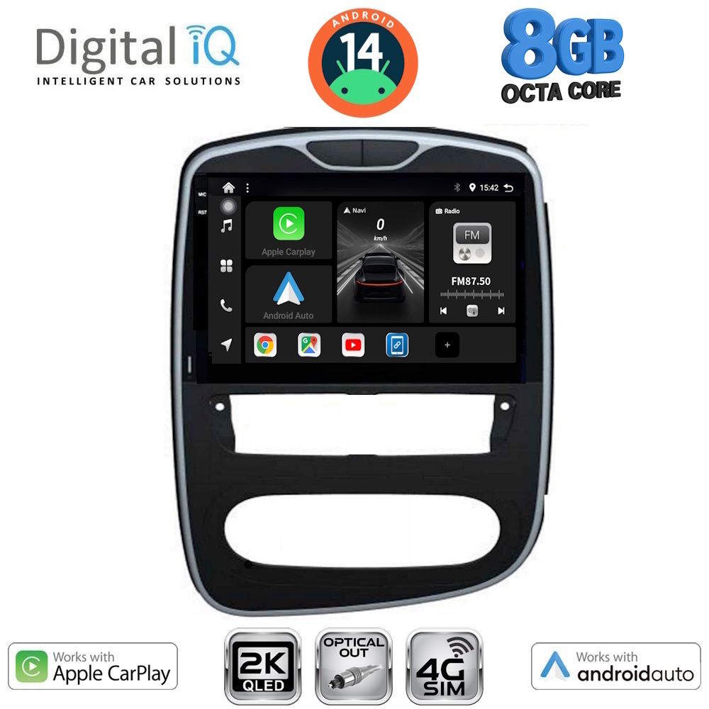Βλησαρούλης Car Center - DIGITAL IQ BXK 20545_CPAA (10inc) MULTIMEDIA TABLET for RENAULT CLIO mod. 2016-2019