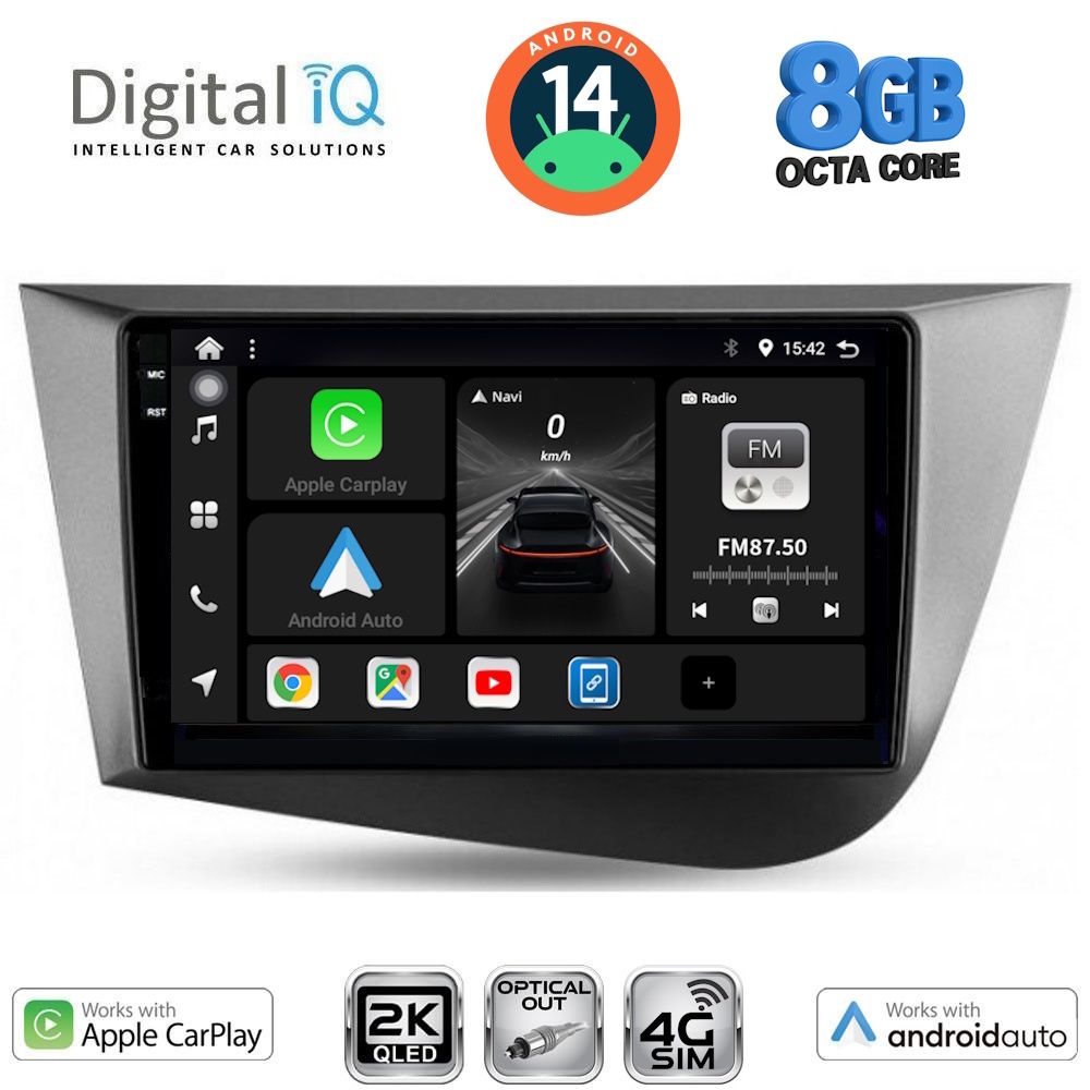 Βλησαρούλης Car Center - DIGITAL IQ BXK 20574_CPAA (9inc) MULTIMEDIA TABLET for SEAT LEON mod. 2005-2012
