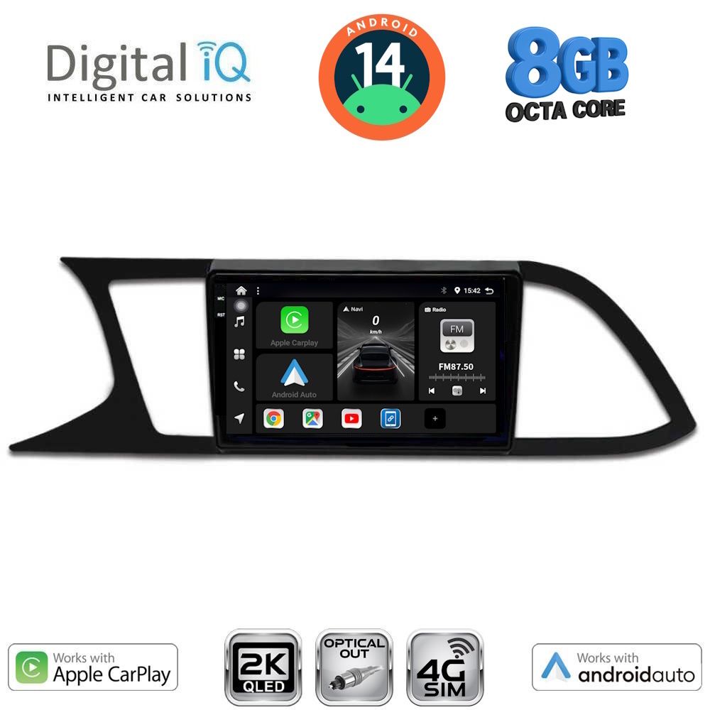 Βλησαρούλης Car Center - DIGITAL IQ BXK 20575_CPAA (9inc) MULTIMEDIA TABLET for SEAT LEON mod. 2012-2021