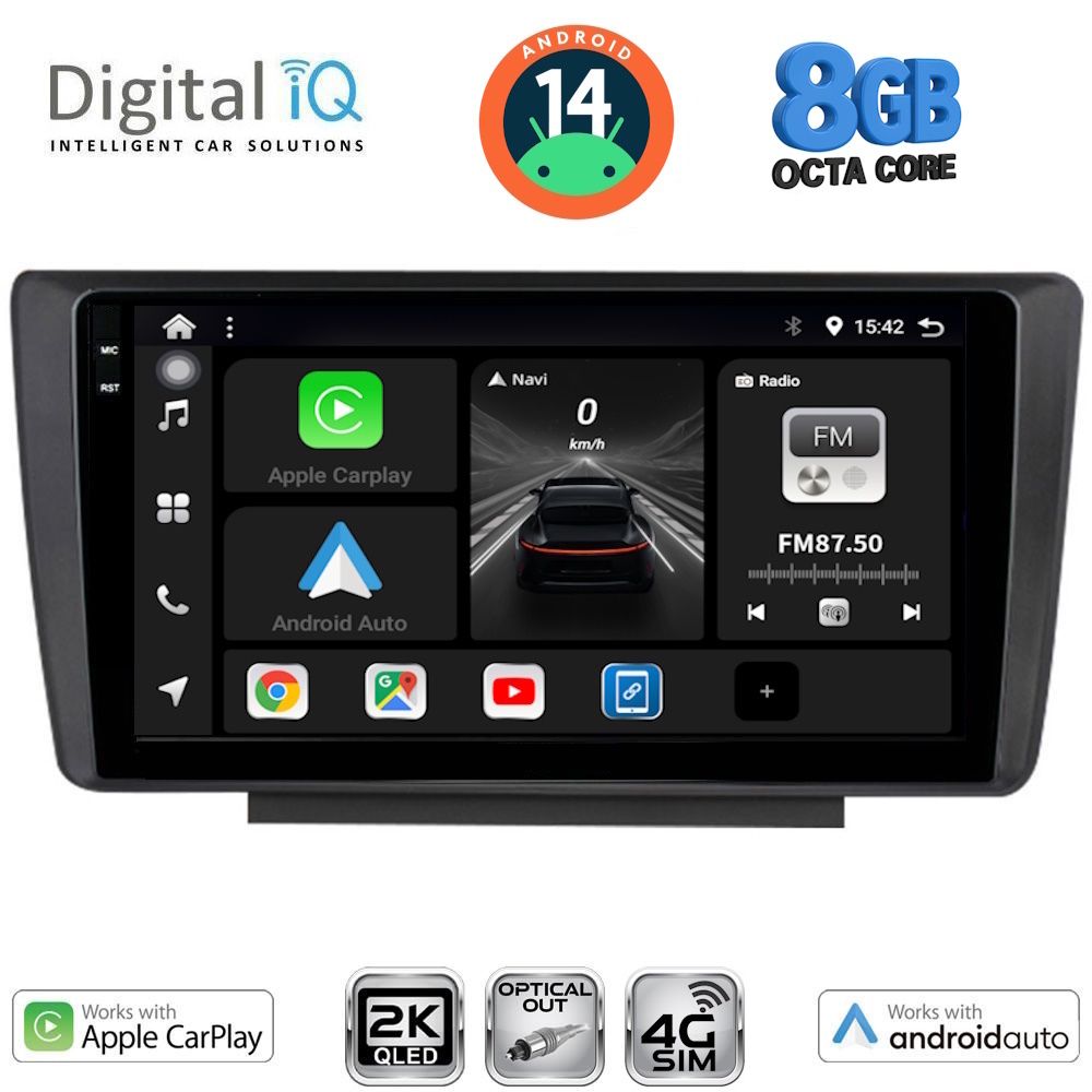 Βλησαρούλης Car Center - DIGITAL IQ BXK 20594_CPAA (9inc) MULTIMEDIA TABLET for SKODA OCTAVIA 5 mod. 2005-2012