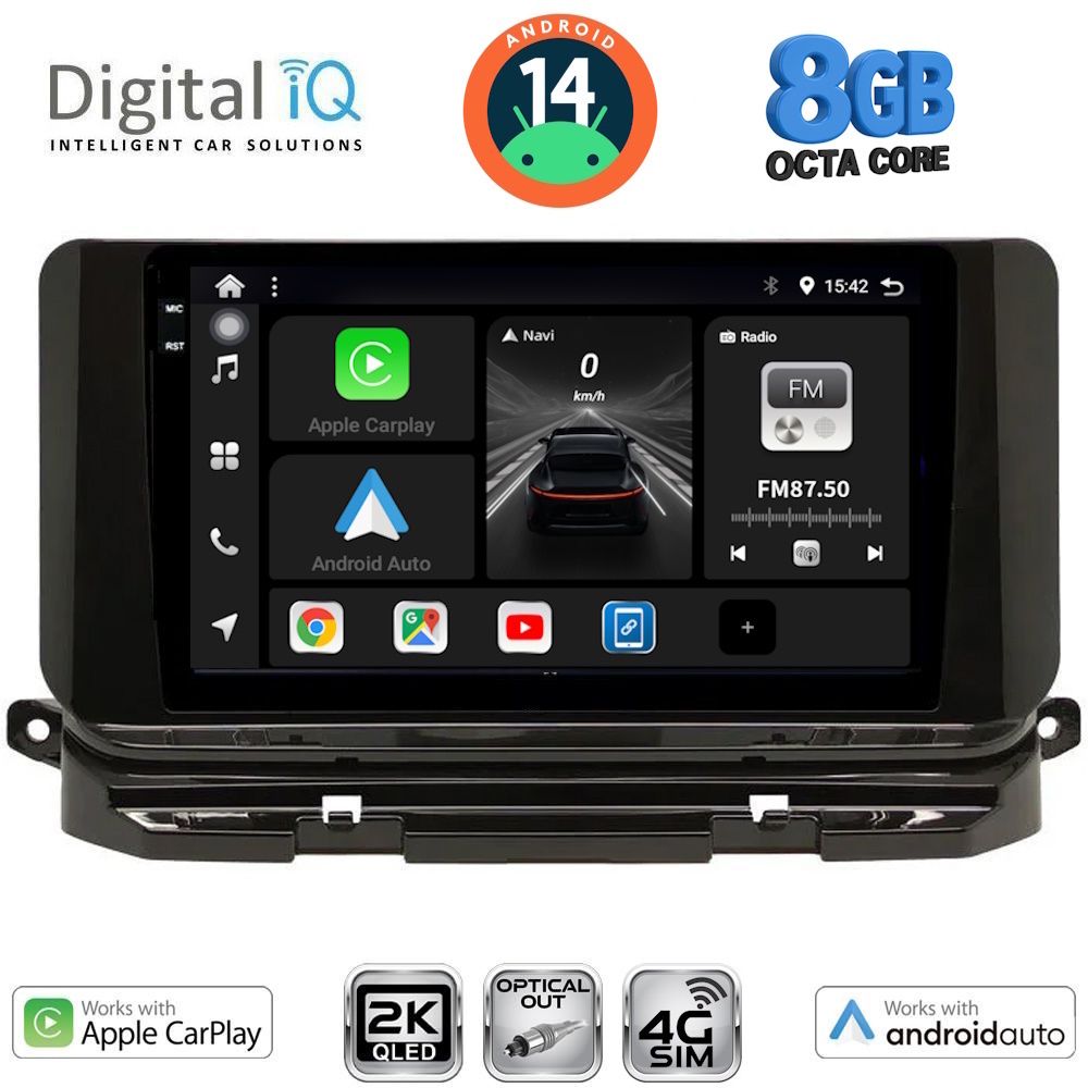 Βλησαρούλης Car Center - DIGITAL IQ BXK 20598_CPAA (10inc) MULTIMEDIA TABLET for SKODA OCTAVIA 8 mod. 2021>