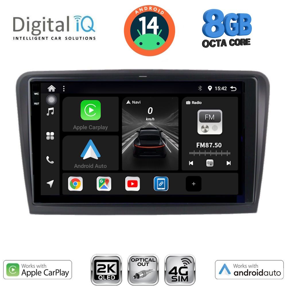 Βλησαρούλης Car Center - DIGITAL IQ BXK 20601_CPAA (9inc) MULTIMEDIA TABLET for SKODA RAPID  mod. 2012>