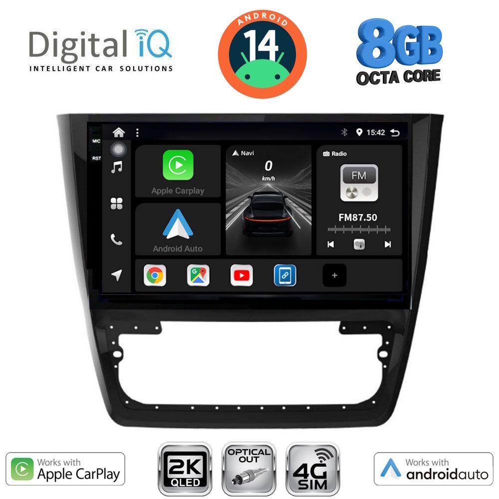 Βλησαρούλης Car Center - DIGITAL IQ BXK 20610_CPAA (10inc) MULTIMEDIA TABLET for SKODA YETI mod. 2014>