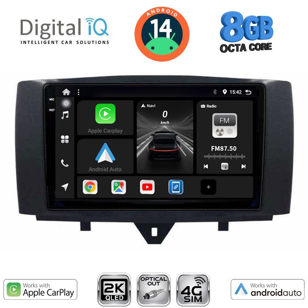 Βλησαρούλης Car Center - DIGITAL IQ BXK 20622_CPAA (9inc) MULTIMEDIA TABLET for SMART (451) mod. 2010-2015