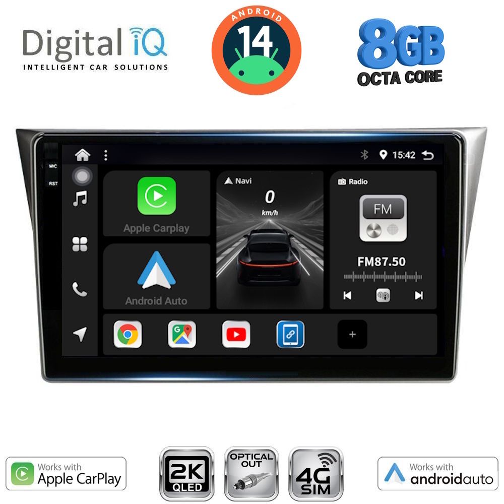 Βλησαρούλης Car Center - DIGITAL IQ BXK 20659_CPAA (9inc) MULTIMEDIA TABLET for SUBARU IMPREZA mod. 2002-2008