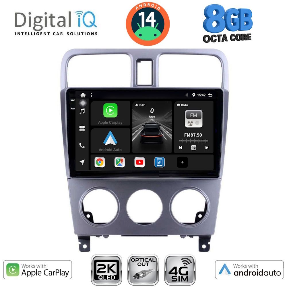 Βλησαρούλης Car Center - DIGITAL IQ BXK 20661_CPAA (9inc) MULTIMEDIA TABLET for SUBARU FORESTER  mod. 2002-2008