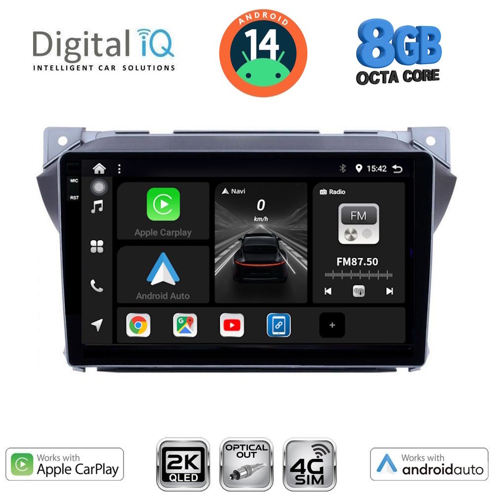 Βλησαρούλης Car Center - DIGITAL IQ BXK 20670_CPAA (9inc) MULTIMEDIA TABLET for SUZUKI ALTO - NISSAN PIXO 2009>