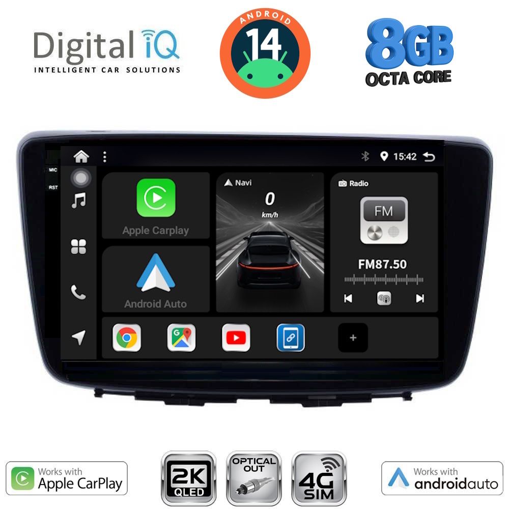 Βλησαρούλης Car Center - DIGITAL IQ BXK 20672_CPAA (9inc) MULTIMEDIA TABLET for SUZUKI BALENO mod. 2016-2022
