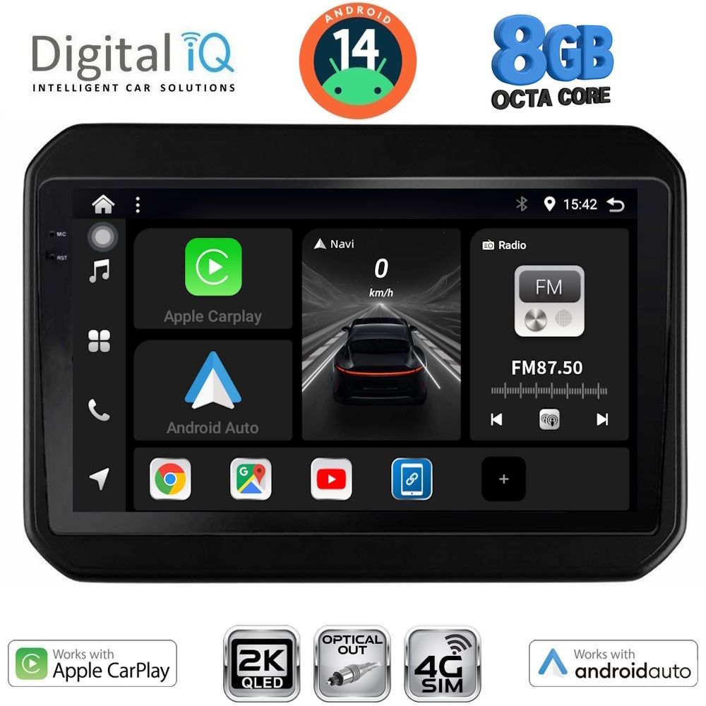 Βλησαρούλης Car Center - DIGITAL IQ BXK 20676_CPAA (9inc) MULTIMEDIA TABLET for SUZUKI IGNIS mod. 2016>