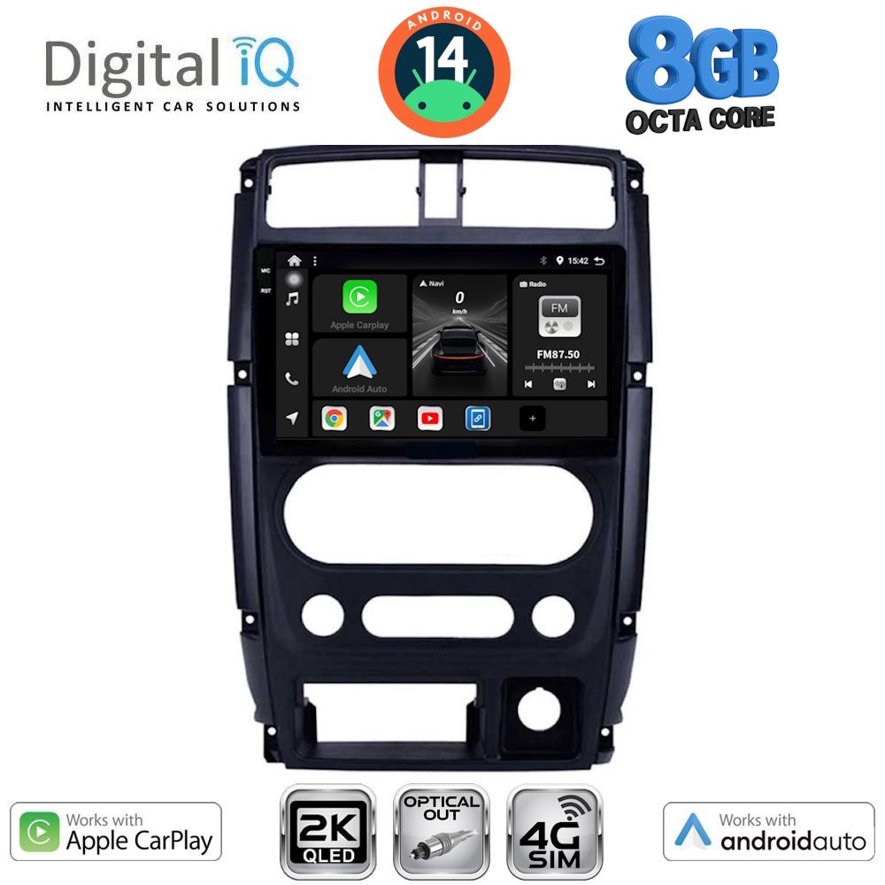 Βλησαρούλης Car Center - DIGITAL IQ BXK 20678_CPAA (9inc) MULTIMEDIA TABLET for SUZUKI JIMNY mod. 2007-2017