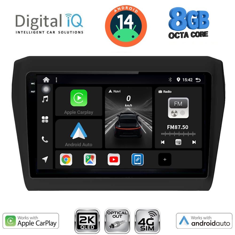 Βλησαρούλης Car Center - DIGITAL IQ BXK 20686_CPAA (9inc) MULTIMEDIA TABLET for SUZUKI SWIFT mod. 2017>