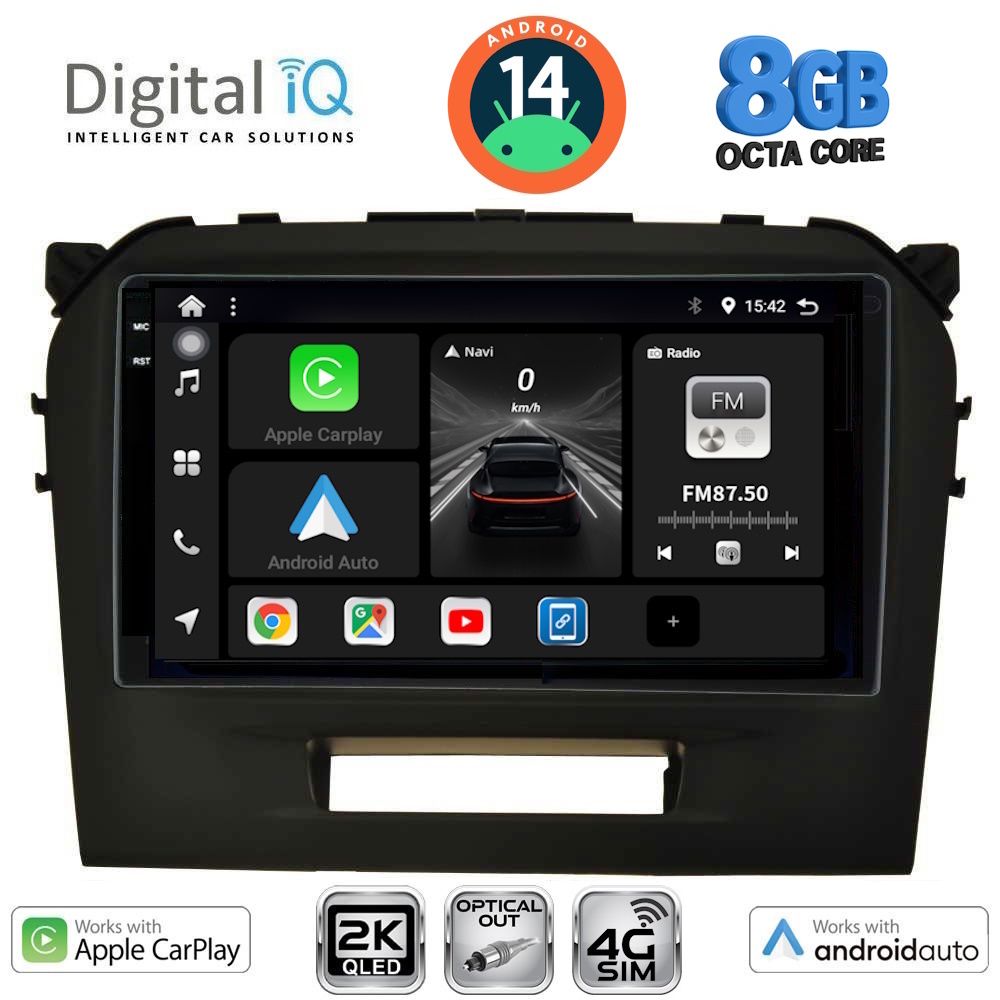 Βλησαρούλης Car Center - DIGITAL IQ BXK 20697_CPAA (9inc) MULTIMEDIA TABLET for SUZUKI VITARA mod. 2016-2022