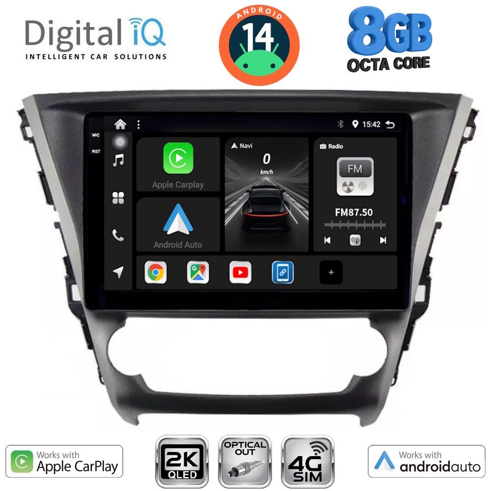 Βλησαρούλης Car Center - DIGITAL IQ BXK 20706_CPAA (10inc) MULTIMEDIA TABLET for TOYOTA AVENSIS mod. 2016>
