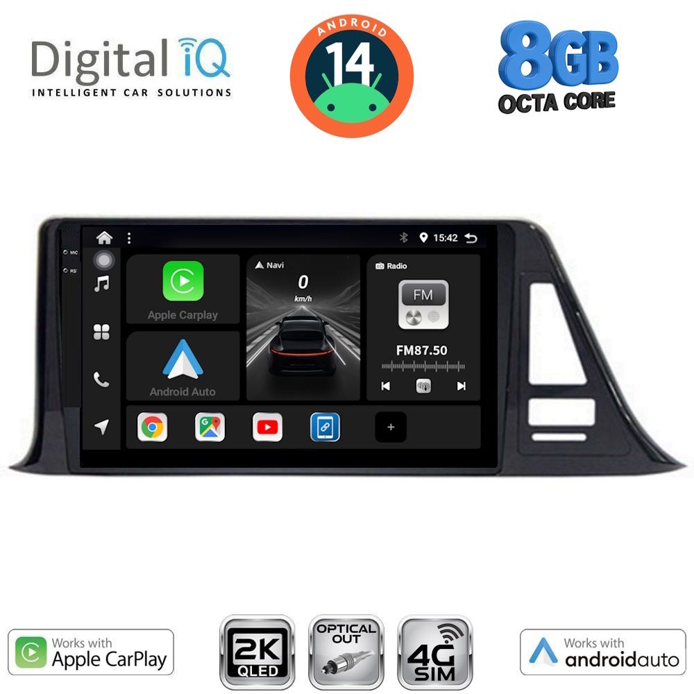 Βλησαρούλης Car Center - DIGITAL IQ BXK 20709_CPAA (9inc) MULTIMEDIA TABLET for TOYOTA CH-R mod. 2017>