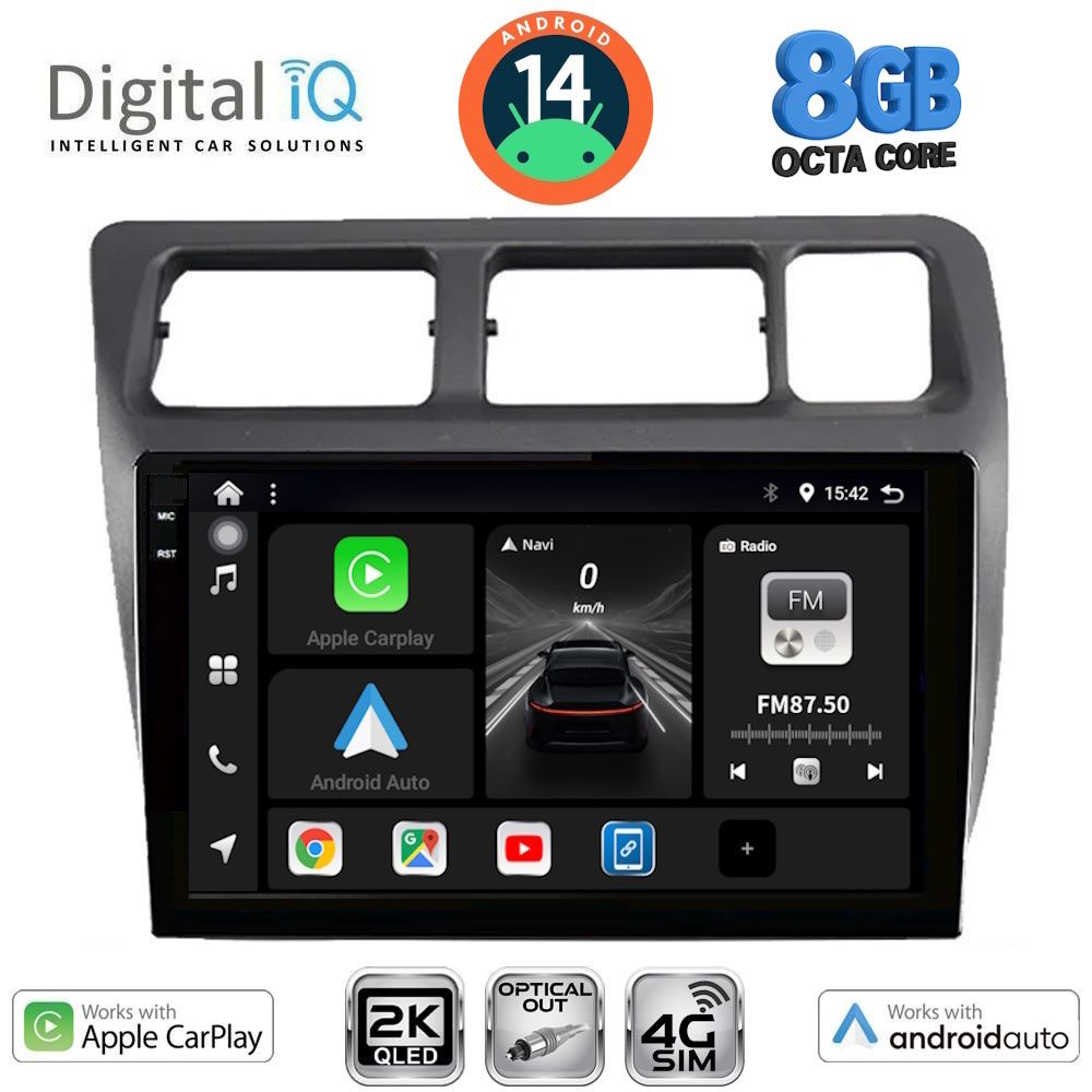 Βλησαρούλης Car Center - DIGITAL IQ BXK 20710_CPAA (9inc) MULTIMEDIA TABLET for TOYOTA COROLLA mod. 1992-1997