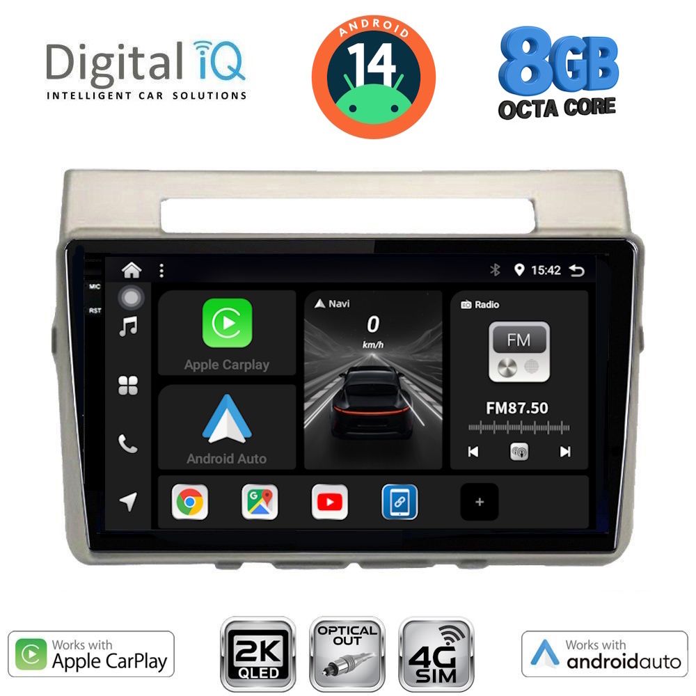 Βλησαρούλης Car Center - DIGITAL IQ BXK 20711_CPAA (9inc) MULTIMEDIA TABLET for TOYOTA COROLLA VERSO mod. 2004-2009