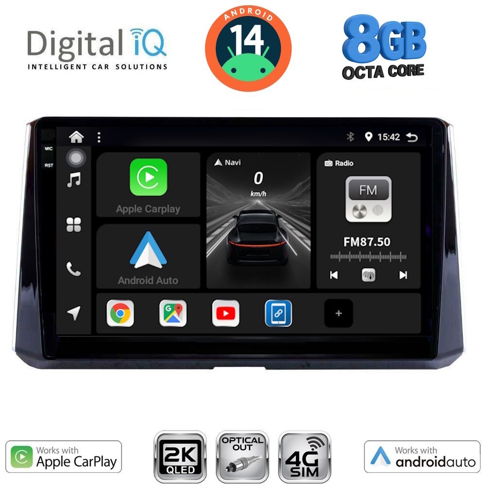 Βλησαρούλης Car Center - DIGITAL IQ BXK 20716_CPAA (10inc) MULTIMEDIA TABLET for TOYOTA COROLLA mod. 2019>