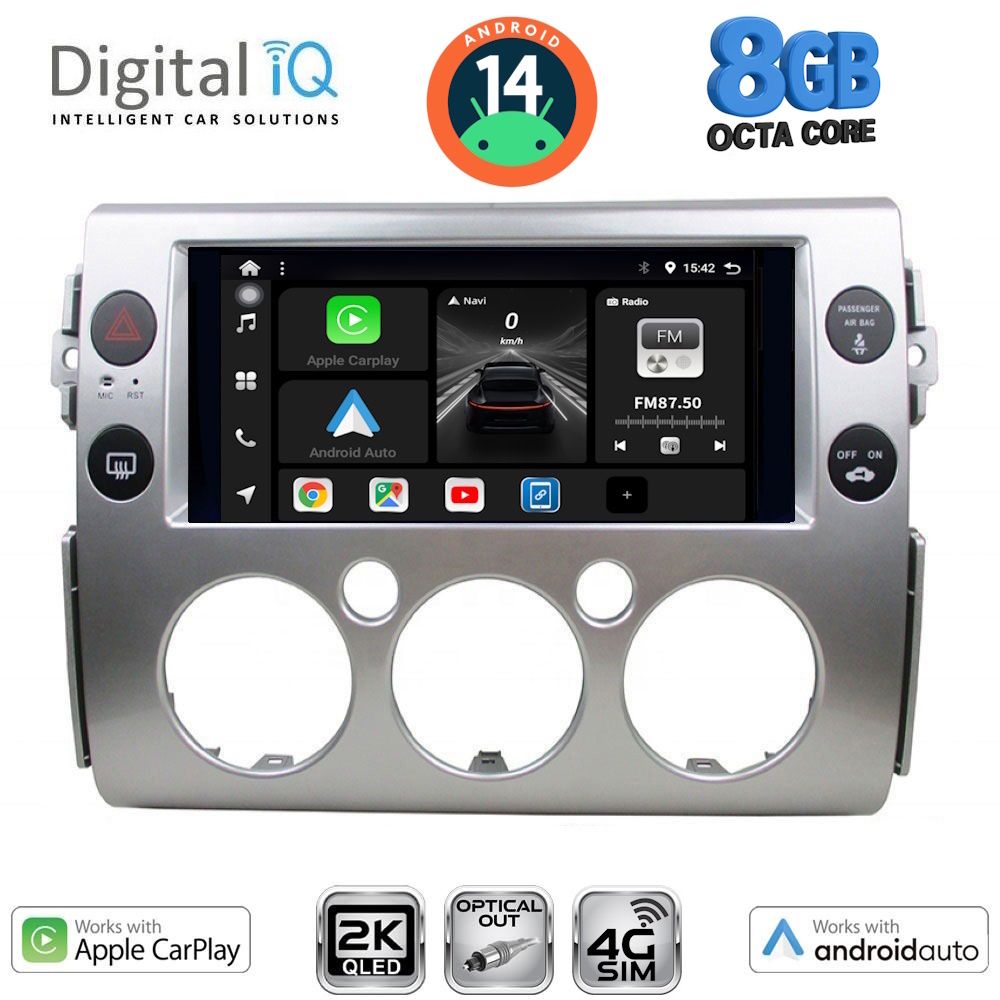 Βλησαρούλης Car Center - DIGITAL IQ BXK 20717_CPAA (9inc) MULTIMEDIA TABLET for TOYOTA FJ CRUISER mod. 2007-2013