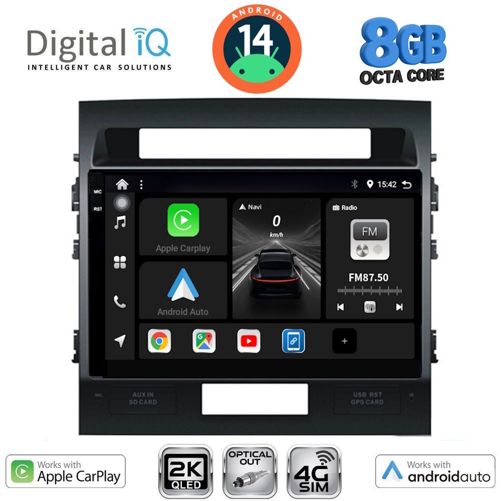 Βλησαρούλης Car Center - DIGITAL IQ BXK 20724_CPAA (10inc) MULTIMEDIA TABLET for TOYOTA LANDCRUISER mod. 2008-2015