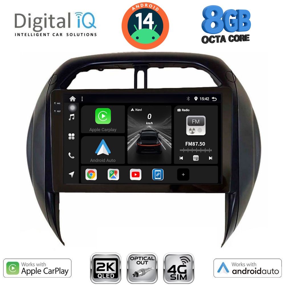Βλησαρούλης Car Center - DIGITAL IQ BXK 20730_CPAA CLIMA (9inc) MULTIMEDIA TABLET for TOYOTA RAV 4 mod. 2000-2006
