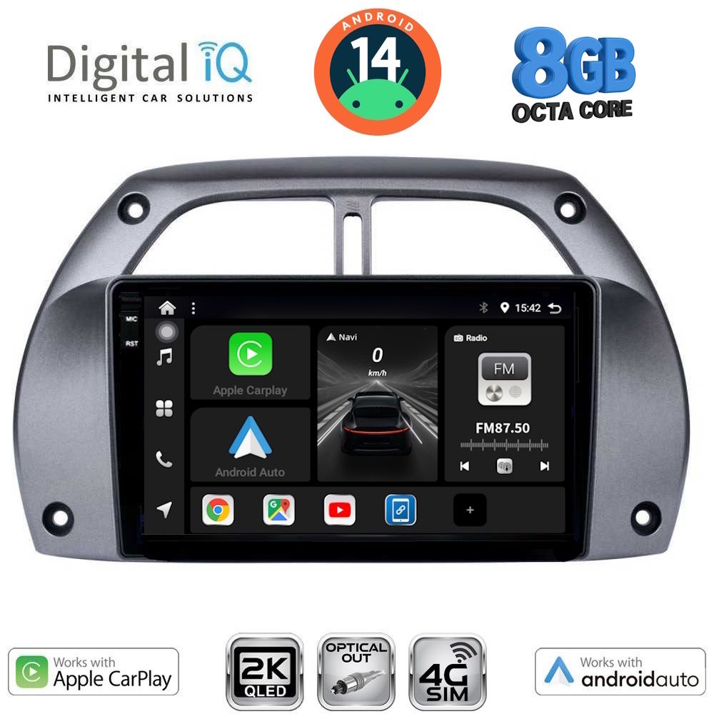 Βλησαρούλης Car Center - DIGITAL IQ BXK 20730_CPAA A/C (9inc) MULTIMEDIA TABLET for TOYOTA RAV 4 mod. 2000-2006