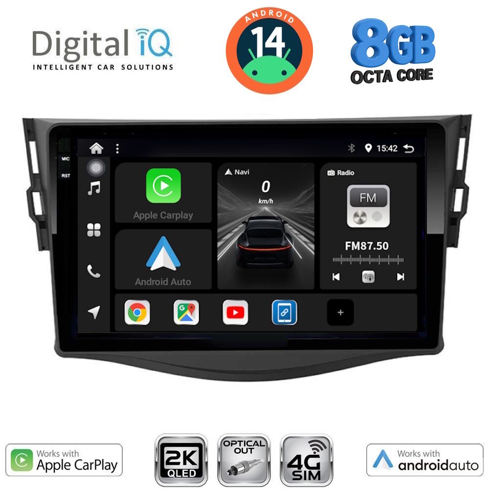 Βλησαρούλης Car Center - DIGITAL IQ BXK 20731_CPAA (9inc) MULTIMEDIA TABLET for TOYOTA RAV 4 mod. 2006-2012