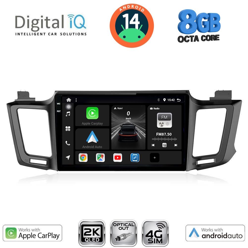 Βλησαρούλης Car Center - DIGITAL IQ BXK 20733_CPAA (10inc) MULTIMEDIA TABLET for TOYOTA RAV 4 mod. 2013-2019