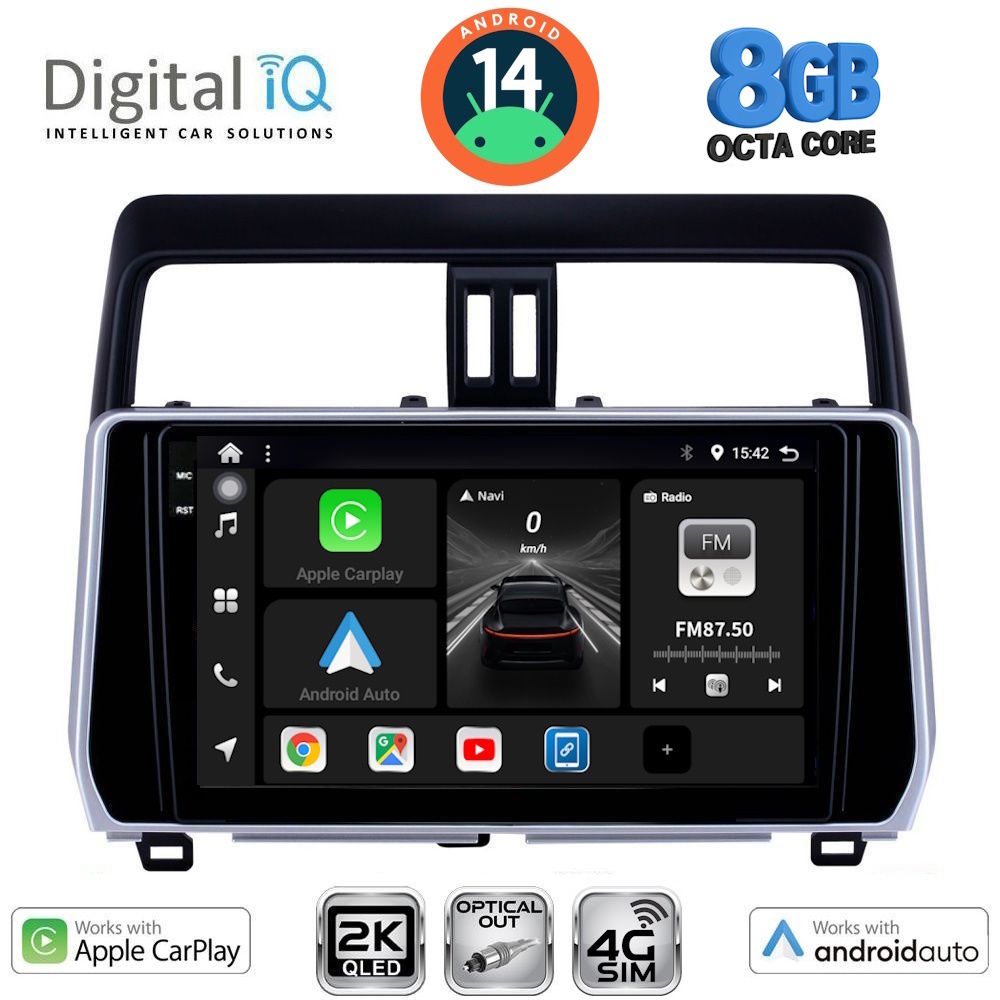 Βλησαρούλης Car Center - DIGITAL IQ BXK 20739_CPAA (10inc) MULTIMEDIA TABLET for TOYOTA LAND CRUISER mod. 2019>