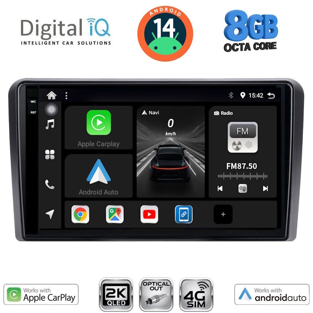 Βλησαρούλης Car Center - DIGITAL IQ BXK 20740_CPAA  (10inc) MULTIMEDIA TABLET for SEAT - SKODA - VW mod. 2004-2014