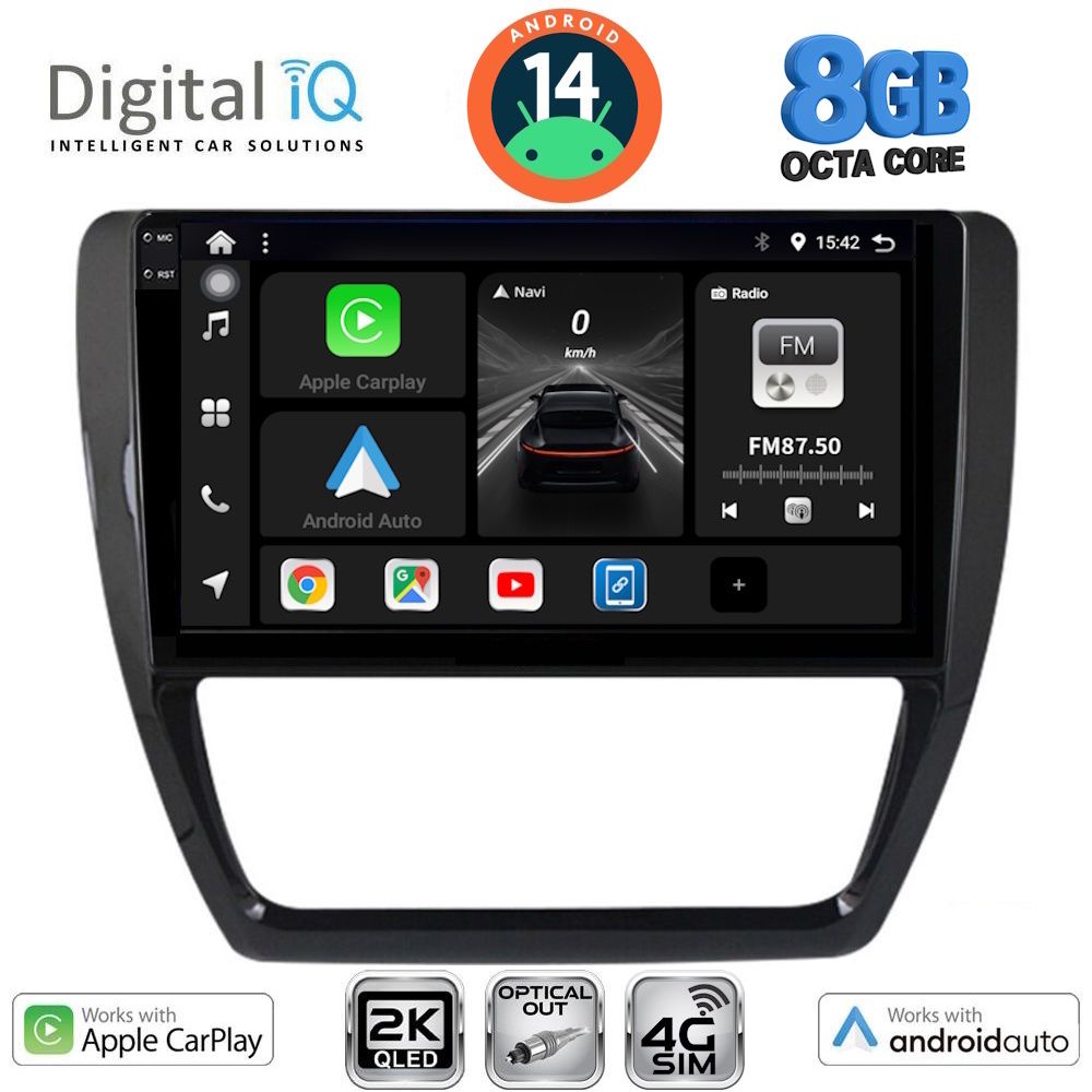 Βλησαρούλης Car Center - DIGITAL IQ BXK 20741_CPAA (10inc) MULTIMEDIA TABLET for VW JETTA mod. 2010-2016
