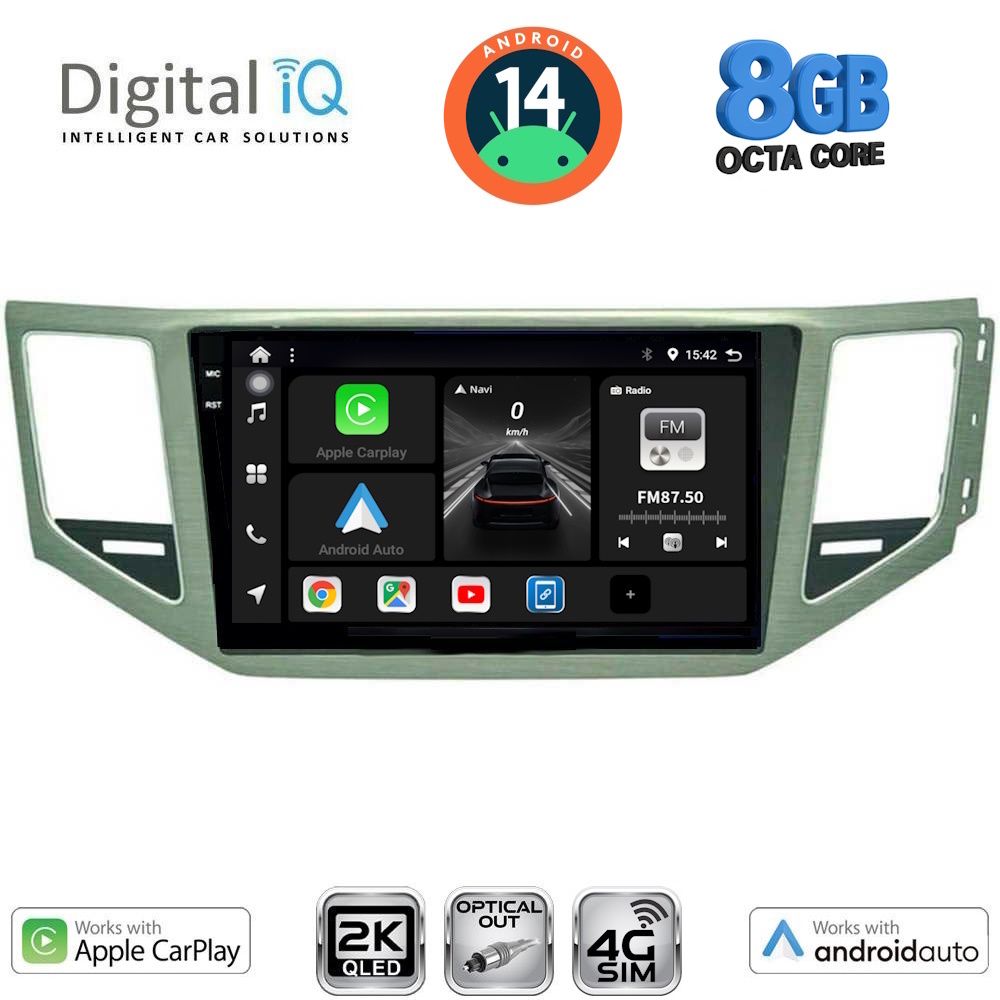Βλησαρούλης Car Center - DIGITAL IQ BXK 20745_CPAA (10inc) MULTIMEDIA TABLET for VW GOLF SPORTSVAN mod. 2014>