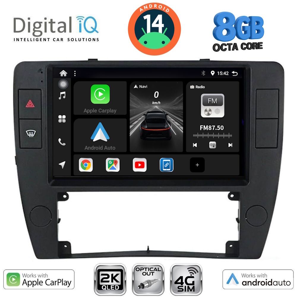 Βλησαρούλης Car Center - DIGITAL IQ BXK 20749_CPAA  (9inc) MULTIMEDIA TABLET for VW PASSAT mod. 2000-2005