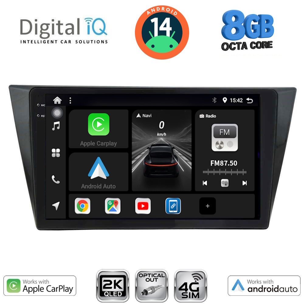 Βλησαρούλης Car Center - DIGITAL IQ BXK 20761_CPAA (10inc) MULTIMEDIA TABLET for VW TIGUAN mod. 2016>