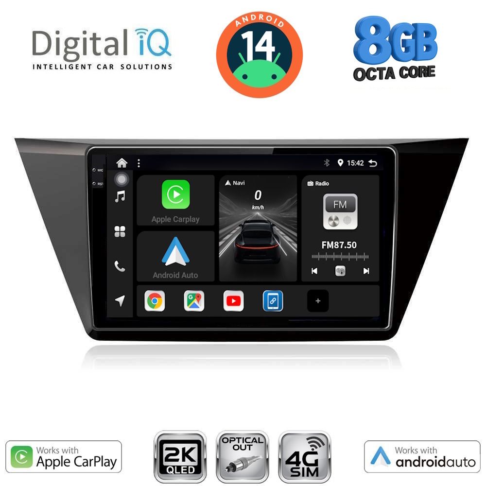 Βλησαρούλης Car Center - DIGITAL IQ BXK 20769_CPAA (10inc) MULTIMEDIA TABLET for VW TOURAN mod. 2016>