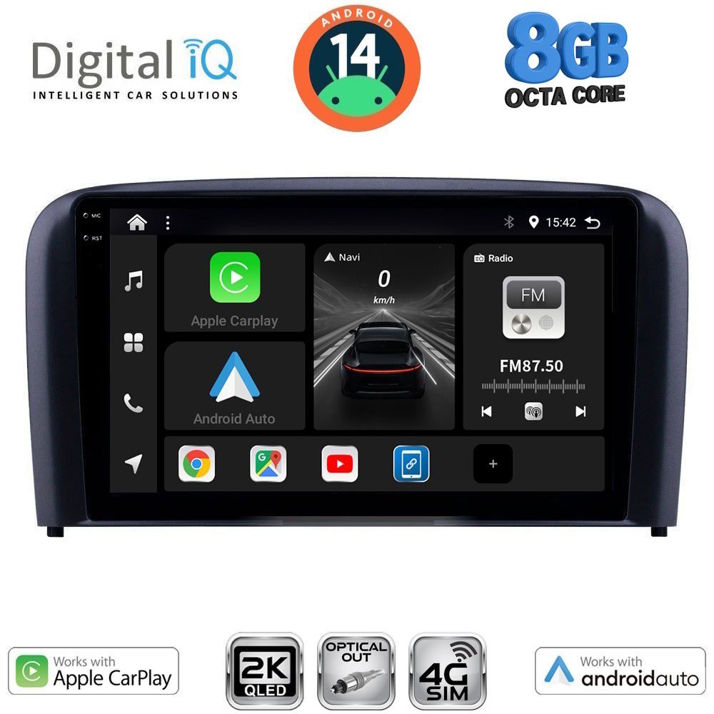 Βλησαρούλης Car Center - DIGITAL IQ BXK 20786_CPAA (9inc) MULTIMEDIA TABLET for VOLVO S80 mod. 1998-2006