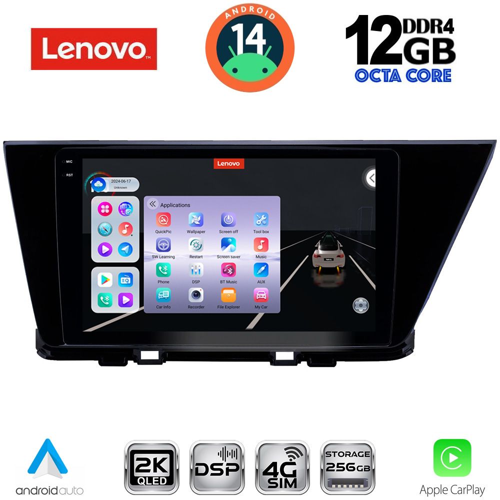Βλησαρούλης Car Center - LENOVO SSZ 12305_CPA (9inc) MULTIMEDIA TABLET for KIA NIRO mod. 2017-2021