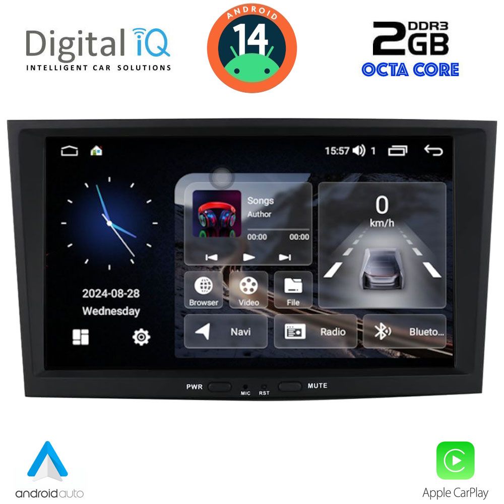 Βλησαρούλης Car Center - DIGITAL IQ BLF 318_CPA (8" DECK) MULTIMEDIA SYSTEM for OPEL ALL mod. 2004-2014