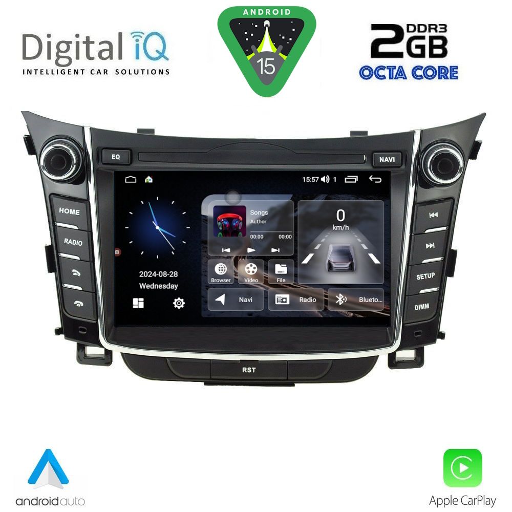 Βλησαρούλης Car Center - DIGITAL IQ MSF 326_CPA (7'' DECK) MULTIMEDIA for HYUNDAI i30 mod. 2012-2017)