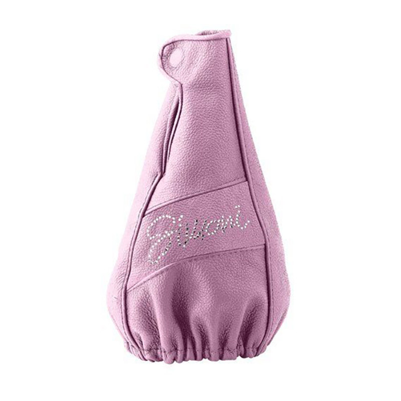 Βλησαρούλης Car Center - Φυσούνα Λεβιέ Ταχυτήτων Universal Δερμάτινη Ροζ Με Strass SR6111PX