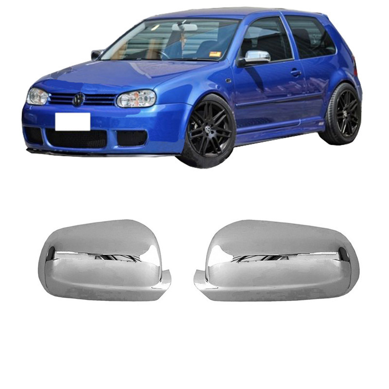 Βλησαρούλης Car Center - Καπάκια Καθρεφτών Για VW Golf IV (4) 98-04 , Bora 98-04 , Passat 3B 97-00 Μικρό - Μεγάλο Χρωμίου 2 Τεμάχια