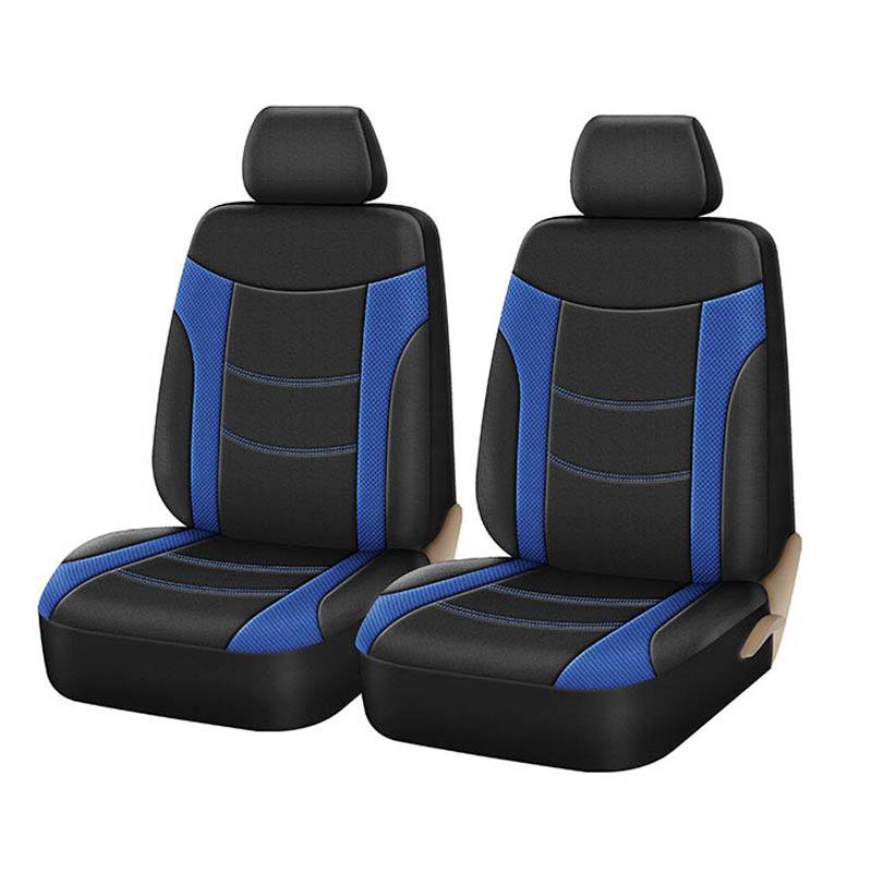Βλησαρούλης Car Center - Καλύμματα Υφασμάτινα Sport All In One Μαύρο-Μπλε Ζευγάρι 4 Τεμάχια