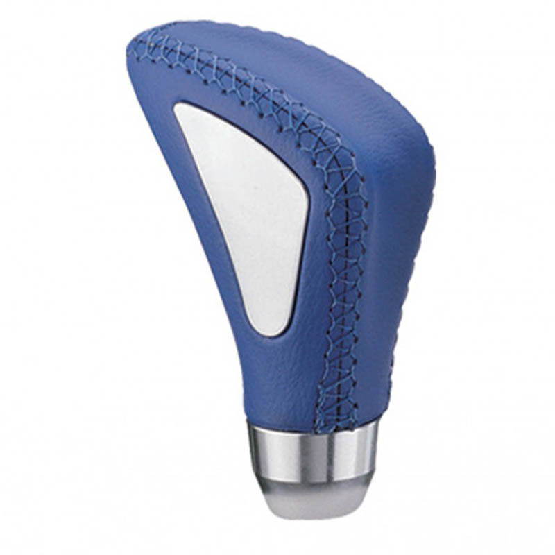 Βλησαρούλης Car Center - Πόμολο Λεβιέ Ταχυτήτων Universal Μπλε Με Ραφές Και Νίκελ Στο Πλάι Για Κανονική Όπισθεν 37003