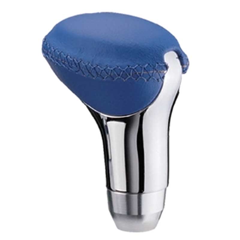 Βλησαρούλης Car Center - Πόμολο Λεβιέ Ταχυτήτων Universal Μπλε/Νίκελ Με Ραφές Οβάλ Για Κανονική Όπισθεν 37017