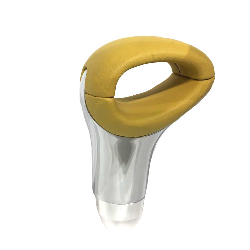 Βλησαρούλης Car Center - Πόμολο Λεβιέ Ταχυτήτων Universal Κίτρινο/Νίκελ Με Τρύπα Για Κανονική Όπισθεν 37021