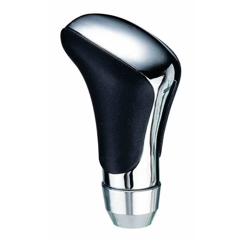 Βλησαρούλης Car Center - Πόμολο Λεβιέ Ταχυτήτων Universal Μαύρο Με Νίκελ Οβάλ Για Κανονική Όπισθεν 37063